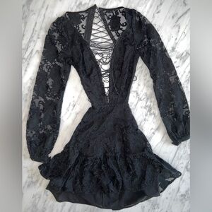 For love & lemons black dress